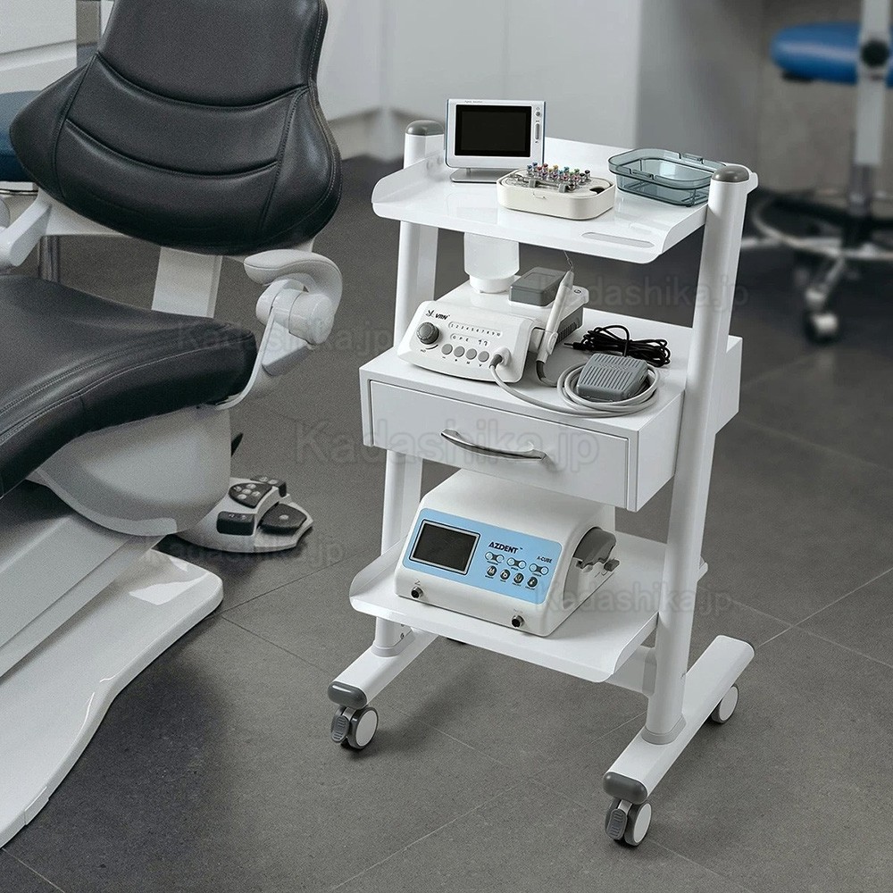 Dentech T3-4 モバイル歯科用トロリーカート（収納キャビネット付き）